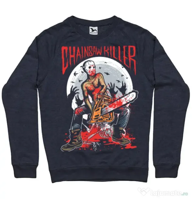 Bluza ADLER barbat Chainsaw killer Denim inchis