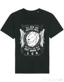 Tricou STANLEY STELLA barbat The best men are born as Leo Negru