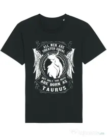 Tricou STANLEY STELLA barbat The best men are born as Taurus Negru