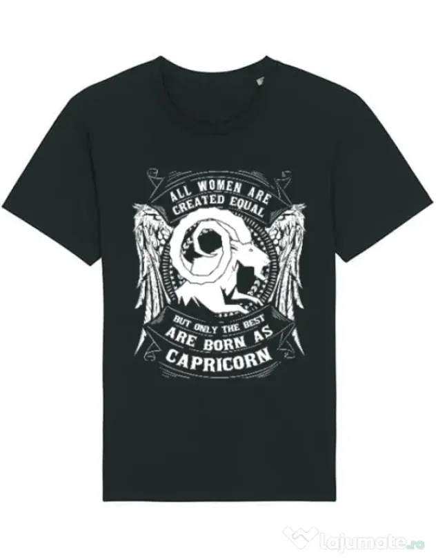 Tricou STANLEY STELLA barbat The best women are born as Capricorn Negru