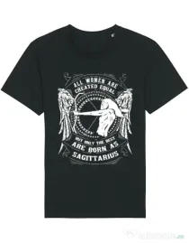 Tricou STANLEY STELLA barbat The best women are born as Sagittarius Negru