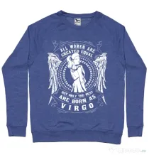 Bluza ADLER barbat The best women are born as Virgo Albastru melanj