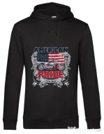 Hoodie barbat cu gluga American pride Negru