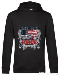 Hoodie barbat cu gluga American pride Negru