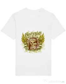 Tricou STANLEY STELLA barbat Best pilots Alb