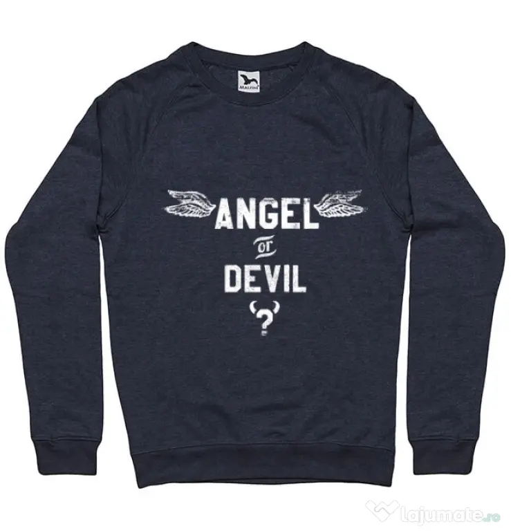 Bluza ADLER barbat Angel or devil Denim inchis