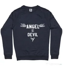 Bluza ADLER barbat Angel or devil Denim inchis
