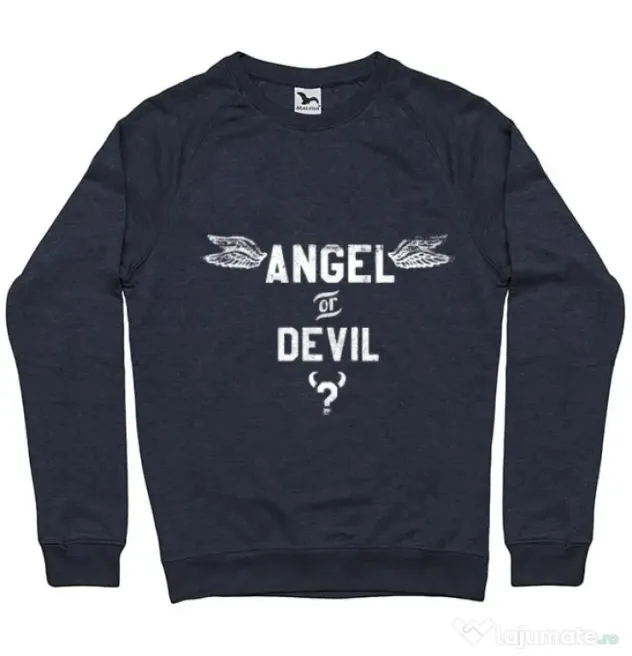 Bluza ADLER barbat Angel or devil Denim inchis
