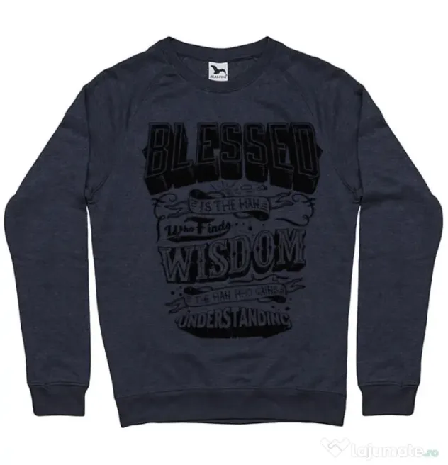 Bluza ADLER barbat Blessed Denim inchis