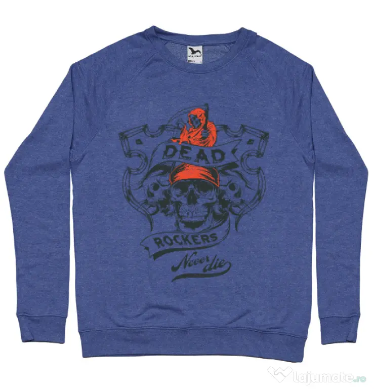 Bluza ADLER barbat Dead rockers Albastru melanj