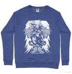 Bluza ADLER barbat Ghost rider Albastru melanj