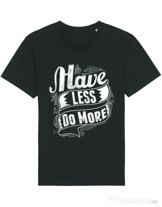Tricou STANLEY STELLA barbat Have less do more Negru