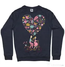 Bluza ADLER barbat Love trip Denim inchis