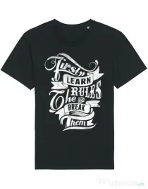 Tricou STANLEY STELLA barbat Learn the rules Negru