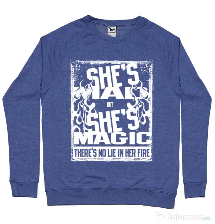 Bluza ADLER barbat Mad but magic Albastru melanj