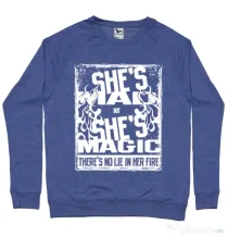 Bluza ADLER barbat Mad but magic Albastru melanj