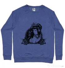 Bluza ADLER barbat Oriental vibes Albastru melanj