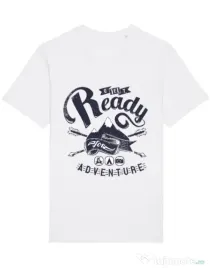 Tricou STANLEY STELLA barbat Ready for adventure Alb