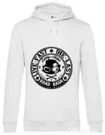 Hoodie barbat cu gluga Road rash Alb