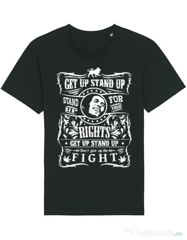 Tricou STANLEY STELLA barbat Stand up for your rights Negru