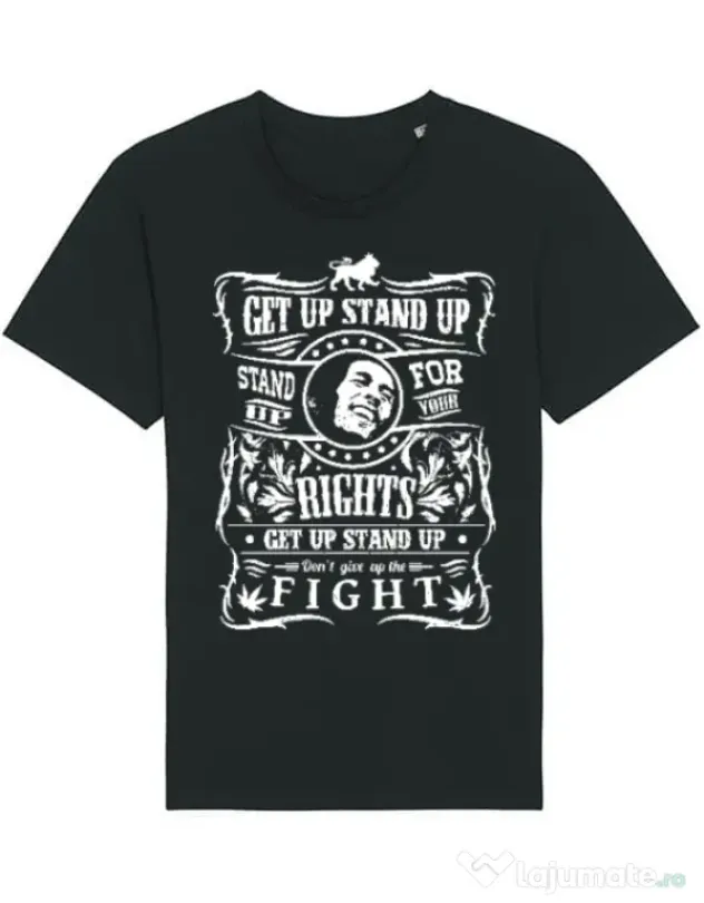 Tricou STANLEY STELLA barbat Stand up for your rights Negru