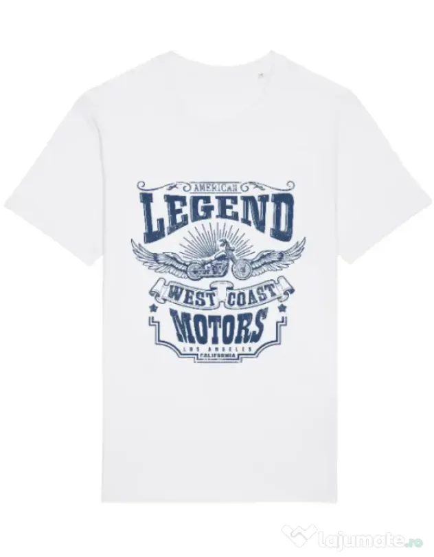 Tricou STANLEY STELLA barbat West coast motors Alb
