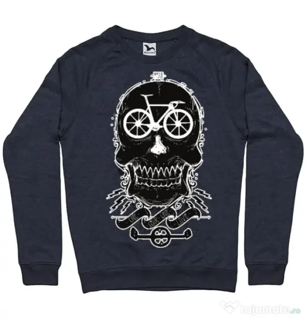 Bluza ADLER barbat Bicycle love Denim inchis