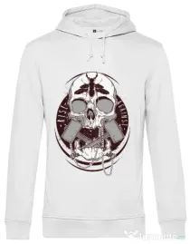 Hoodie barbat cu gluga Rise against Alb