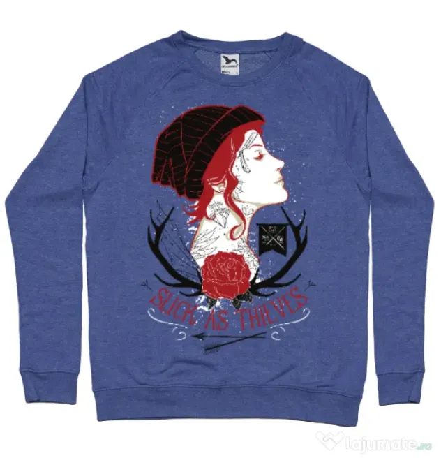 Bluza ADLER barbat Slick as thieves Albastru melanj