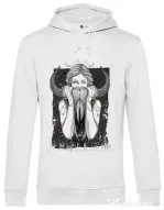 Hoodie barbat cu gluga The Daughters Of The Moon Alb