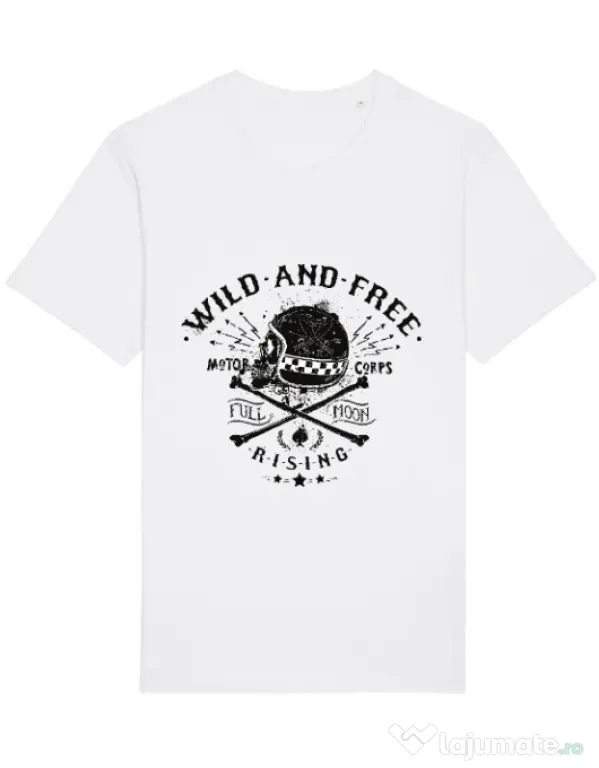 Tricou STANLEY STELLA barbat Wild and free Alb