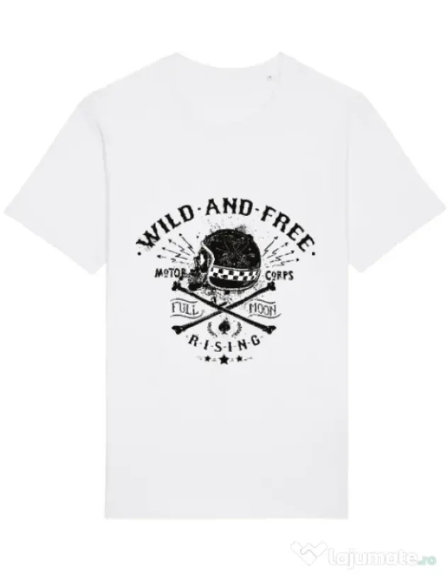 Tricou STANLEY STELLA barbat Wild and free Alb