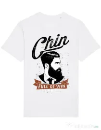 Tricou STANLEY STELLA barbat Chin full of win Alb