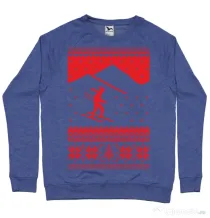 Bluza ADLER barbat Ski trip Albastru melanj