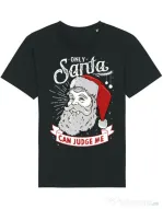 Tricou STANLEY STELLA barbat Only santa can judge me Negru