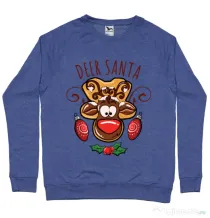 Bluza ADLER barbat Deer santa Albastru melanj