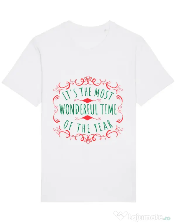Tricou STANLEY STELLA barbat Most wonderful time Alb