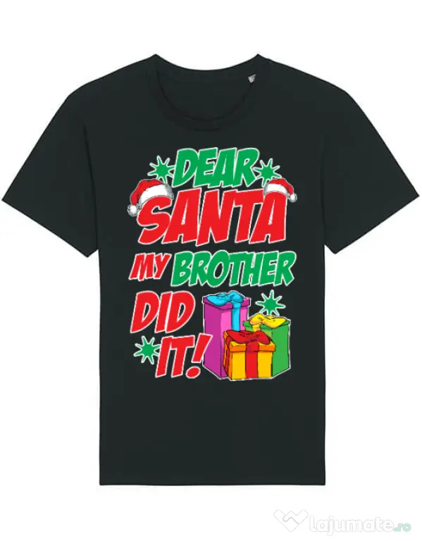 Tricou STANLEY STELLA barbat My brother did it Negru