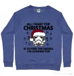 Bluza ADLER barbat Christmas Trooper Albastru melanj