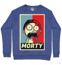 Bluza ADLER barbat Morty Albastru melanj