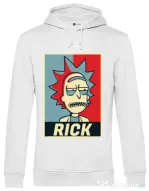 Hoodie barbat cu gluga Rick Alb