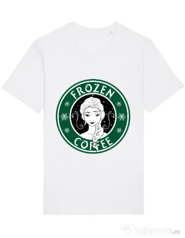 Tricou STANLEY STELLA barbat Frozen coffee Alb