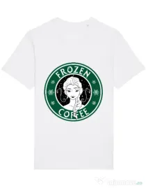 Tricou STANLEY STELLA barbat Frozen coffee Alb