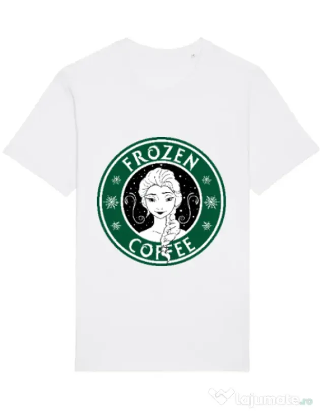 Tricou STANLEY STELLA barbat Frozen coffee Alb