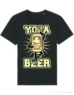 Tricou STANLEY STELLA barbat Yoga beer Negru