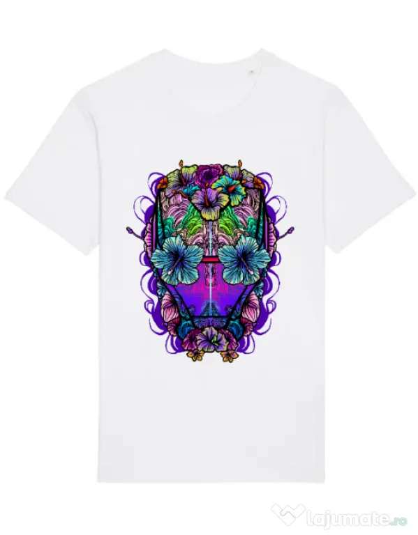 Tricou STANLEY STELLA barbat Flower helmet Alb
