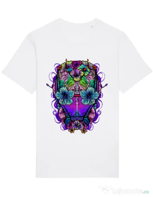 Tricou STANLEY STELLA barbat Flower helmet Alb