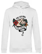 Hoodie barbat cu gluga Wash your hands Alb