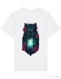 Tricou STANLEY STELLA barbat Running with the wolves Alb