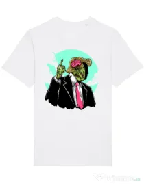 Tricou STANLEY STELLA barbat Make zombies great again Alb